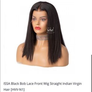 Black bob lace front wig